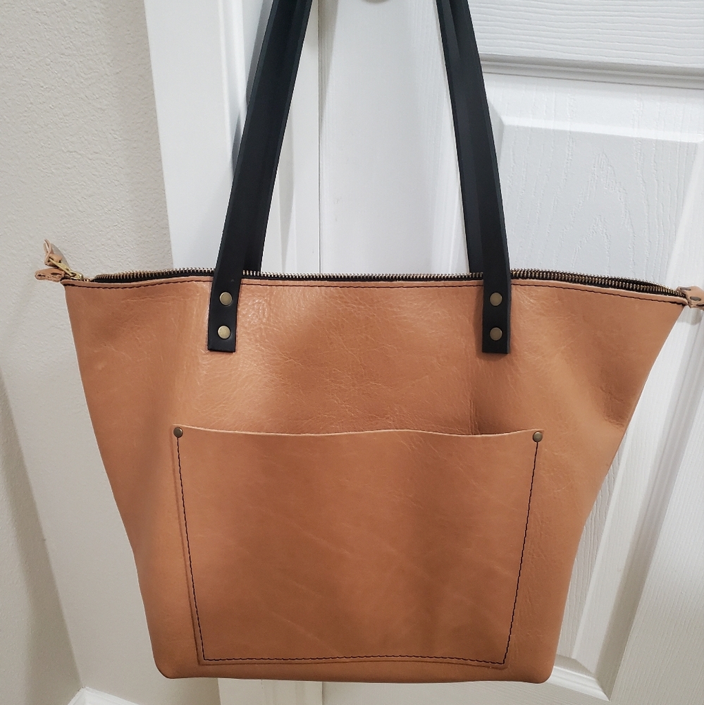 PLG Large Almond Zip Tote